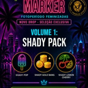 Cada volume contém 3 genéticas diferentes. 5 sementes de cada genética × 3 genéticas = 15 sementes por pack. Ou seja: 1 VOLUME = 15 SEMENTES 3 GENÉTICAS × 5 UNIDADES DE CADA